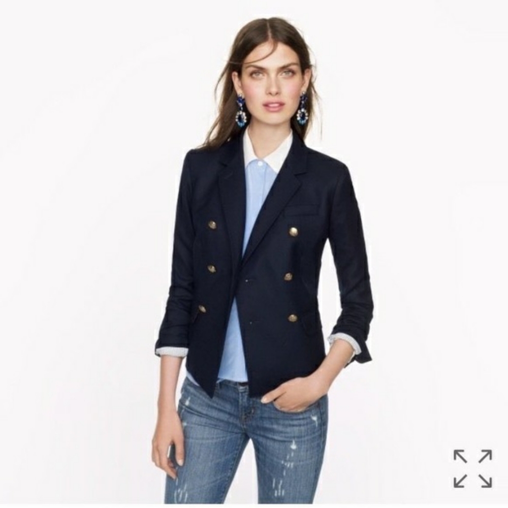 J. Crew Double Breasted Schoolboy Blazer